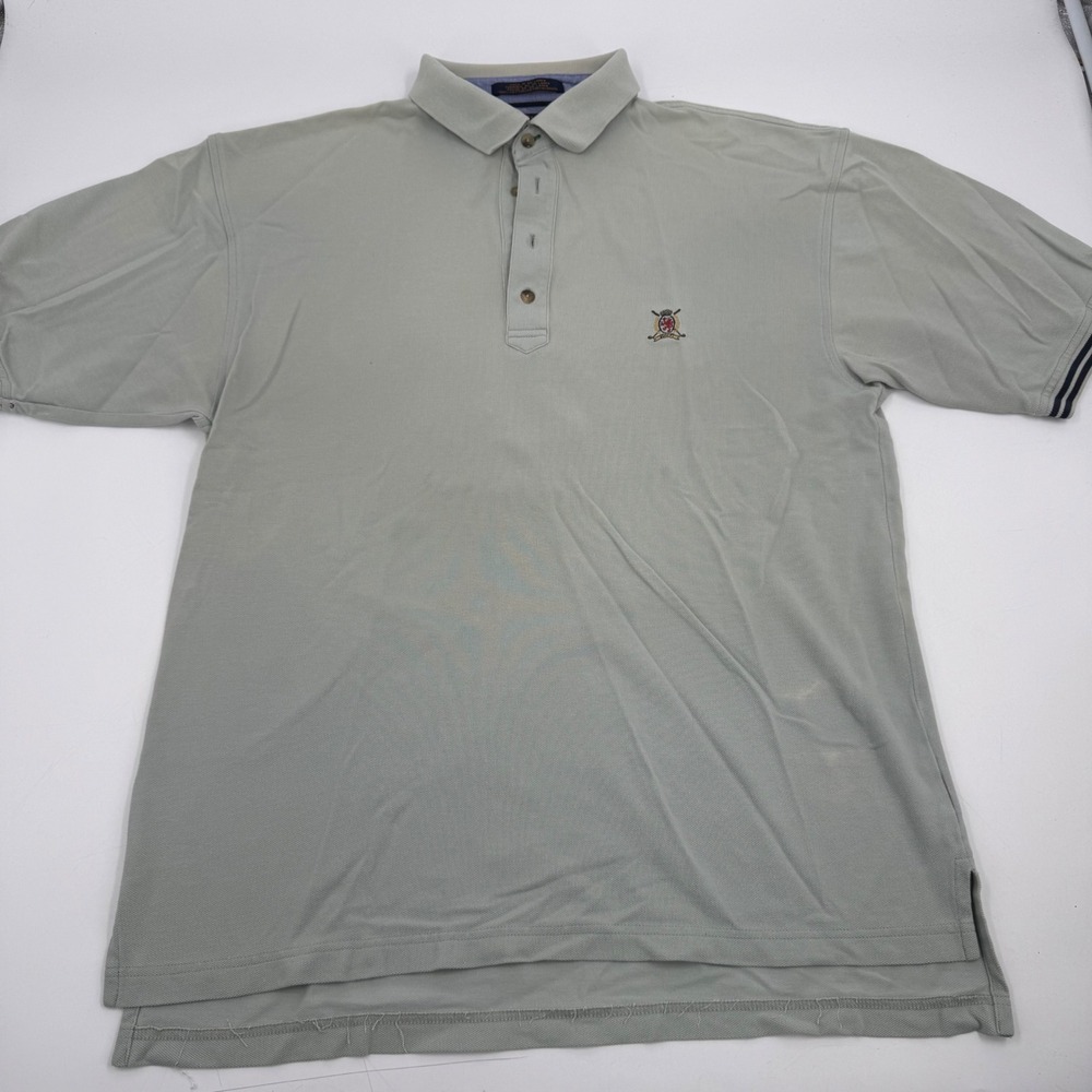 Vintage Tommy Hilfiger Golf Polo Shirt Mens Size L Short Sleeve Embroidered Logo
